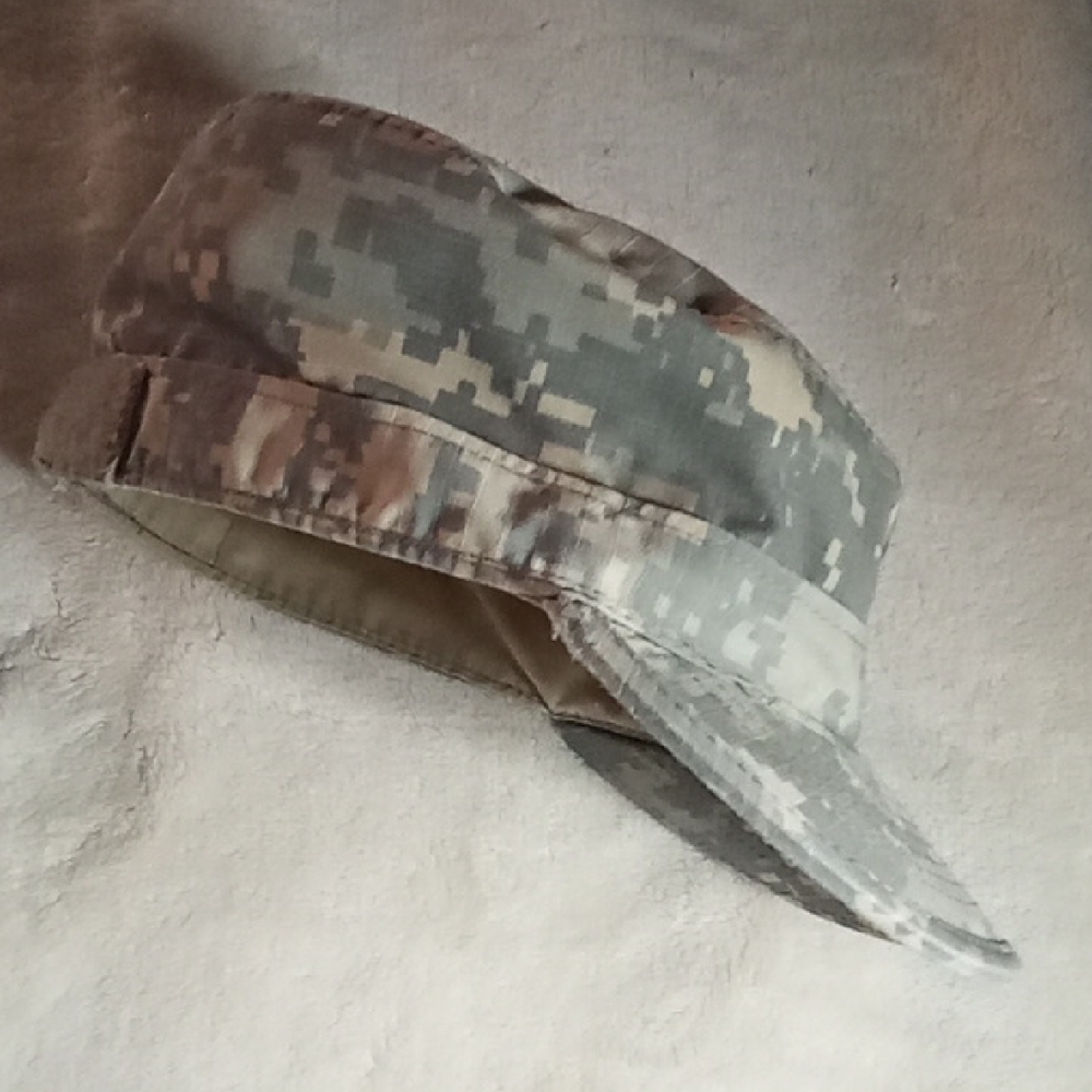 REAL Camouflage Military Cap ADULT HAT! EUC!